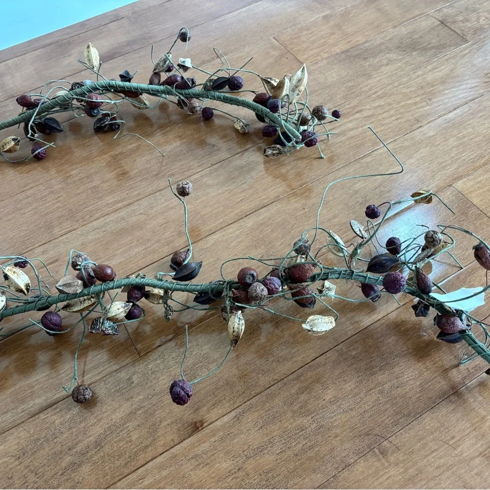 (2) Rustic Farmhouse Garlands